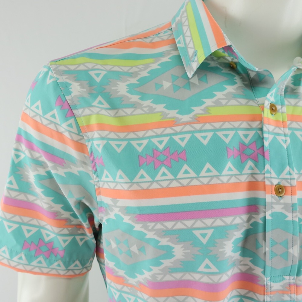 The Nutter Weekend Short Sleeve Polo Shirt Mens L Allover Print - Picture 3 of 7